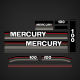1989-1990 Mercury 100 hp decal set