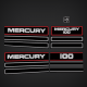 1994-1995 Mercury 100 hp Decal Set 823404A94