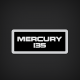 1994-1995 Mercury 135 hp front decal