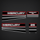 1994 1995 Mercury 25 hp Design II 808499A94 Decal Set
2 stroke outboards
two stroke top cowl ssembly