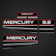 1994-1995 Mercury 9.9 hp decal set 12836A94