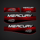 1994 1995 1996 1997 1998 MERCURY Outboards 40 hp decal set Red Design III 814323A96