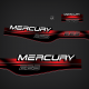 1994-2001 Mercury 225 Hp Long Decal Set 822800A96 Red