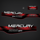 1996 1997 1998 1999 MERCURY Outboards 225 hp EFI decal set 824105A96 red replica - 1997 1998 BLACK LONG