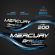 1998-1999 Mercury 200 hp Optimax Offshore decal set