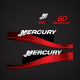 1999 2001 2001 2002 2003 2004 2005 2006 mercury 60 hp decal set Red 879753A01