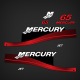 1999-2006 Mercury 65 hp JET decal set Red 

826327A00 DECAL SET RED