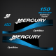 Mercury 150 hp Optimax Saltwater digital decal set 854294A00
two stroke Outboards 852552T3 852552A3 852552T4 852552A4 MERCURY DFI OPTIMAX SALTWATER 150DFI L SW v-150 SFI 2.5 Liters