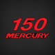 Mercury 150 hp rear side decal (Black-Red) 37-859263-30,
808552A00  XR6 150XR6