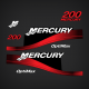 2000-2002 Mercury 200 hp optimax Decal set 855410A00