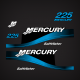 2002 2003 mercury 225 3.0 Liters efi blue saltwater 809693A03 xl xxl stickers for mercury saltwater two stroke outboard engines