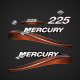 2003-2006 Mercury 225 hp decal set Copper