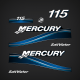 2004 2005 Mercury 115 hp Saltwater 891816A04 Decal Set
two stroke outboards
3 cylinders outboard motor covers