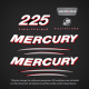 2005-2006 Mercury VERADO 225 hp decal set 859271A05