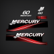 2005 2006 MERCURY 60 HP ELECTRIC START DECAL SET 897513A01
2 stroke carb 3 cyl cylinders outboard decals stickers
