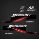 2005 2006 2010 Mercury 65 hp Jet Drive decal set 

Mercury Outboard Jet Drive models stickers

897514A03 DECAL SET