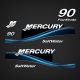 2005 Mercury 90 Hp FourStroke Saltwater Decal Set Blue