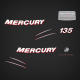 2006 Mercury Verado 135 Hp Four Stroke Supercharged Decal Set 892565A06