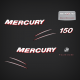 2006 Mercury Verado 150 Hp Four Stroke Supercharged Decal Set 892565A06