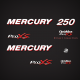 2006 2007 2008 2009 2010 2011 2012 Mercury 250 hp Pro XS decal set
889246A28 892564007 897136A07 8M0061187
direct injection outboard
optimal engines