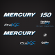 2006 2007 2008 2009 2010 2011 2012 mercury 150 hp optimax pro xs direct injection customized stickers for mercury motor covers 855408A07 892565003 8M0061183