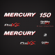 2006 2007 2008 2009 2010 2011 2012 mercury optimax pro xs stickers for mercury outboard covers  1150P83HY, 1150P73HY 