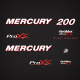 2006 2007 2008 2009 2010 2011 2012 mercury optimax pro xs direct injection 200 hp stickers for mercury outboard covers 1200D73ET, 1200D73EY, 1200D84EY, 1200P73EY, 7200D73IY, 7200D83IY, 1200D83EY Top Cowl