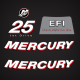 2006-2012 Mercury 25 Hp Four Stroke EFI Jet Drive Decal set 896853A06
