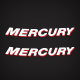 2005 2006 2007 2008 2009 2010 2011 2012 2013 mercury curved red shadow lettering stickers for verado efi four stroke bigfoot outboards.
12 X 1.9: 4 5 6 hp outboards
15.5 X 2.3: 8 9.9 10  15 25 30 hp outboards 37- 896852001
19.1 X 2.4: 40 50 60 hp
22.8