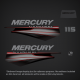 2013 2014 2015 2016 2017 Mercury 115 hp FourStroke Decal Set 8M0074092 
electronic fuel injection outboards