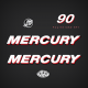 2006 2007 2008 2009 2010 2011 2012 Mercury 90 hp 4S EFI decal set 804857A06 
four stroke 4-stroke decals
electronic fuel injection stickers