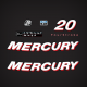 2008 Mercury 20 Hp FourStroke Decal Set 881842A08 
4 stroke outboard graphics
carbureted engine stickers
2 cylinder motor cover decals
8M0072622 stickers emblems labels
