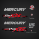 2013 2014 2015 2016 2017 Mercury 115 hp Optimax Pro XS decal set 115 hp PROXS decals stickers direct injection Red
8M0072992 8M0083590 8M0065743 8M0043700 8M0043699
8M0063400 8M0070596 8M0083589 8M0075373 8M0075375