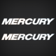 2013-2017 Mercury Letters Domed Decal Set White