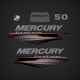 2013 2014 205 2016 2017 2018 Mercury 50 hp fourstroke decal set 8M0071112 decals stickers red