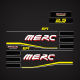 1993 1994 1995 1996 1997 Mercury Racing Electronic fuel injection 2.5 Offshore Hi-performance Decal Set 
v6 outboard decals
merc efi outboard
v6 engine