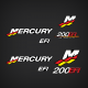 2000 Mercury Racing 200 EFI Nitro Series Decal set