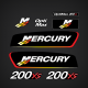 2002 2003 2004 Mercury Racing Alien 200XS OptiMax Decal Set
Racing OptiMax Alien Cowl Outboards Race OffShore ROS