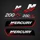 2001-2006 Mercury Racing Alien HNRB 200XS Direct Injection Custom Decal Set Red