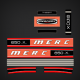 Mercury Racing 650 X decal set 