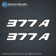 Javelin 377 A boat decal set hull decals sold by the set. Stickers made using OEM size from 1994 BassBoat. seen on 1992, 1993, 1994, 1995, 1996, 1997, 1998 Bass Boats. You get (2) 350 2.25 inches tall vinyl