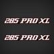285 PRO XL DECAL SET STRATOS BOAT 2002 2003 2004 2005 2006 2007 2008 SIZE: 23.8