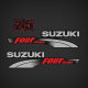 2006-2009 Suzuki 2.5 Hp Fourstroke Decal Set **