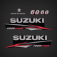 2010-2016 Suzuki 60 Hp Fourstroke EFI Decal Set **