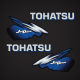 2007-2015 Tohatsu TLDI Jet Drive Blue Shades Decal set
