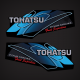 2007 2008 2009 2010 2011 2012 2013 2014 2015 Tohatsu Fourstroke Fuel Injection Decal set