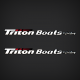 Triton Boats by Earl Bentz trailer decals frame stickers reproduction 