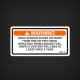 Boat Warning Decal NW201-03 sticker
PN 5450060 AVOID SERIOUS INJURY OR DEATH FROM FIRE OR EXPLOSION RESULTING FROM LEAKING FUEL. INSPECT SYSTEM FOR LEAKS AT LEAST ONCE A YEAR. NW201-03 label
NW-201-06