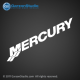 Mercury 2 waves solid die-cut decal