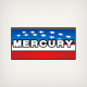 Mercury ACC Flag Rear Decal/Sticker